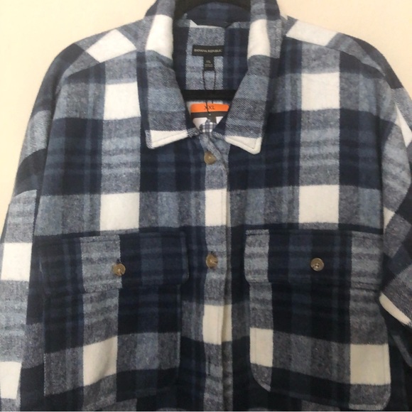 BANANA REPUBLIC BRUSHED FLANNEL SHIRT JACKET - Picture 6 of 16